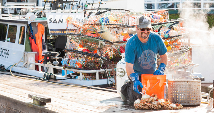 Crabbing in the San Juans