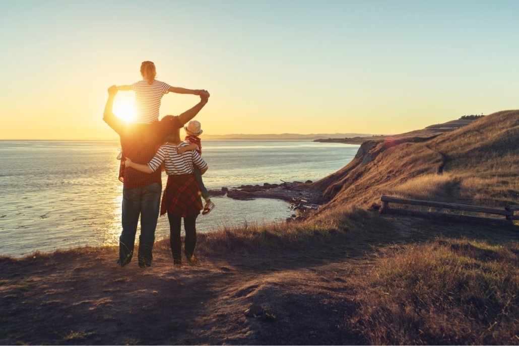 San Juan Island Sunset with Family