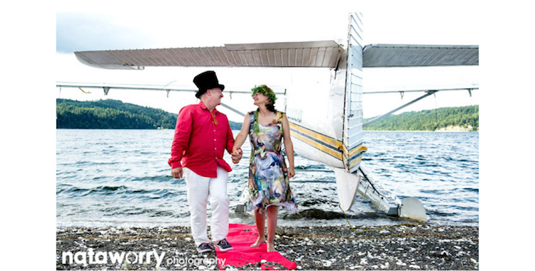 Tammy Goodall and Tom Gerkins' Seaplane Wedding