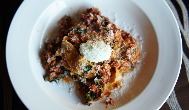 Pasta at Coho on San Juan Island