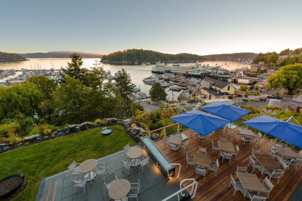 Friday Harbor House Patio View