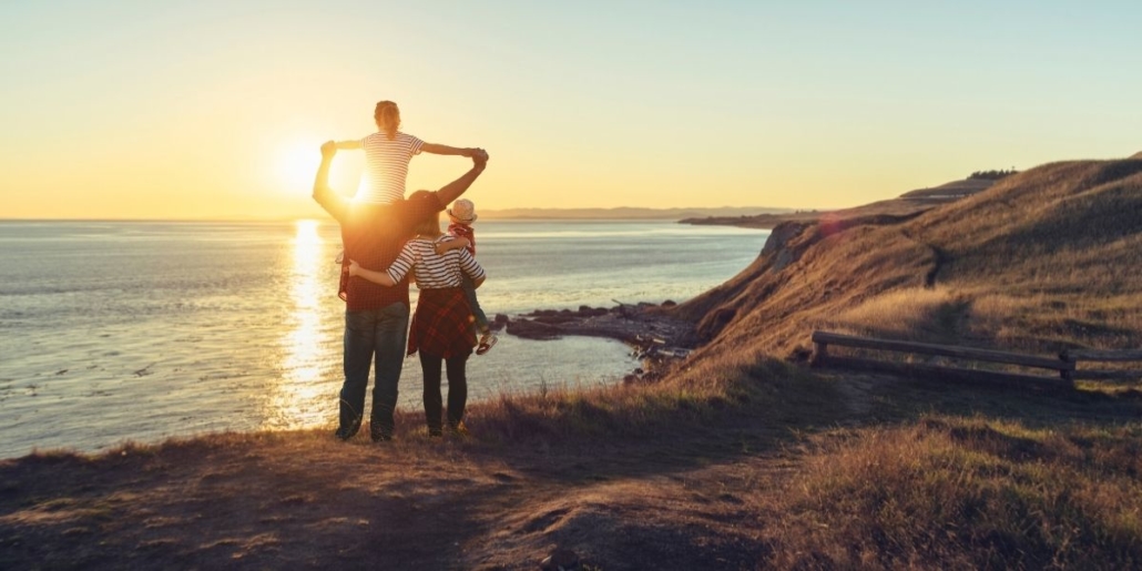 San Juan Island Family Sunset