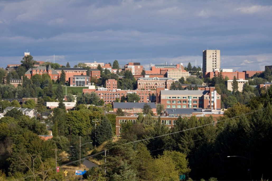 The campus of Washington State University in Pullman, Washington by redfishweb