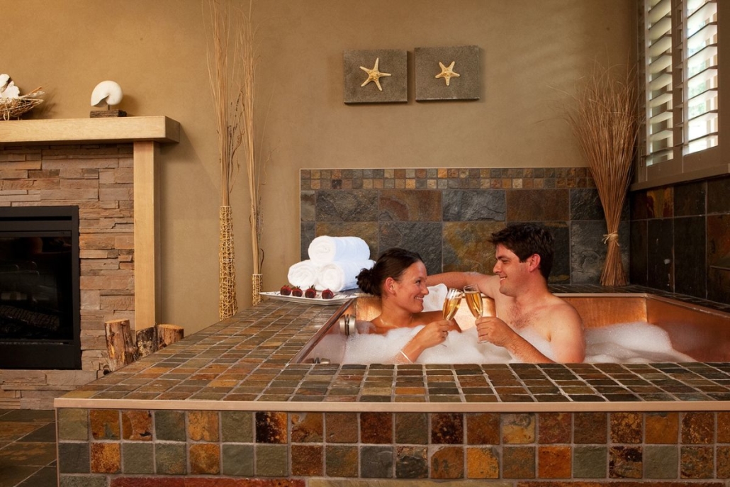 Private spa experience at Grotto Spa Pool