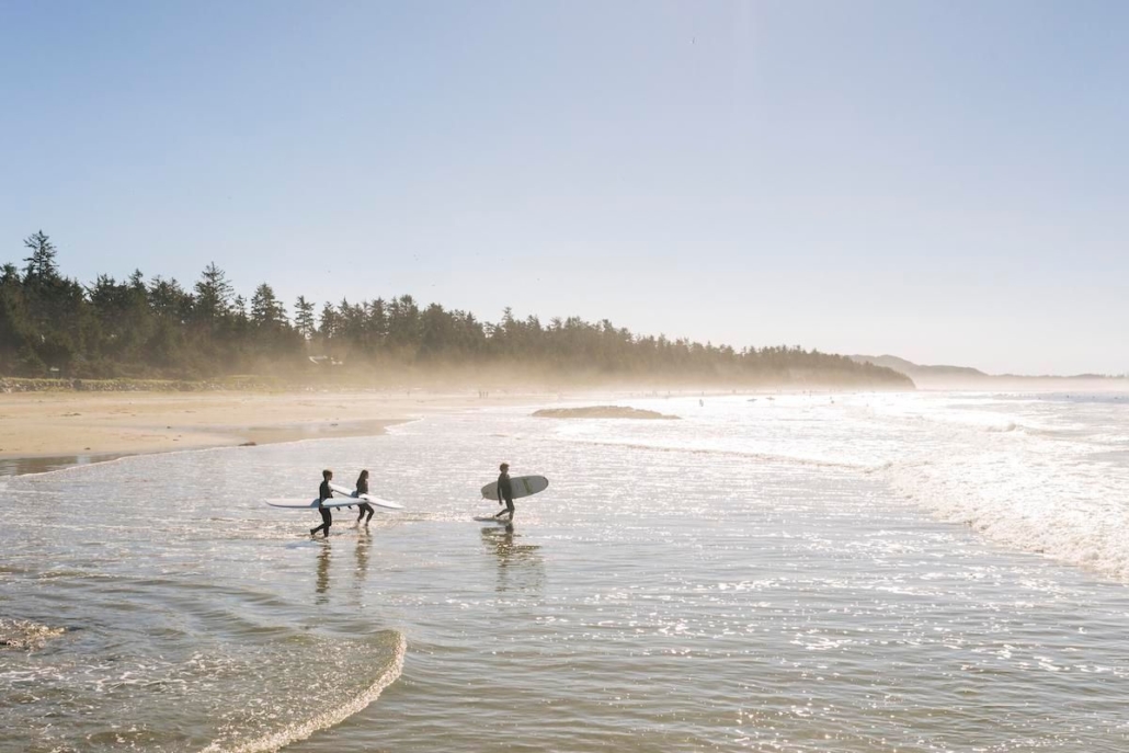 Surfing in Tofino. Photo by Destination BC and Jordan Dyck.