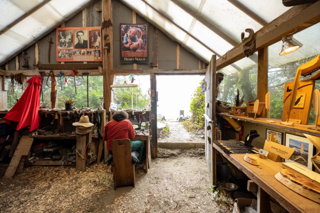 The Carving Shed at the Wichaninnish Inn. Photo by Sara Satterlee