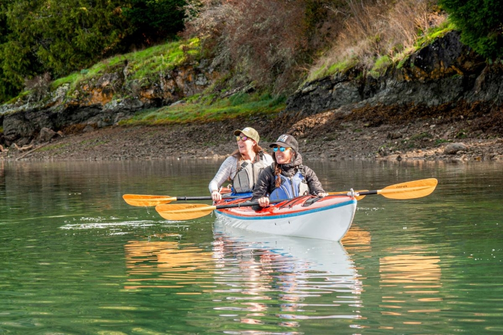 Kayaking in the San Juan Islands. Photo by Sara Satterlee