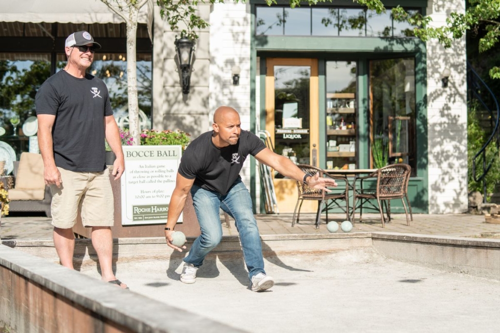 Bocce Ball at Roche Harbor Resort. Photo by Jack Riley.