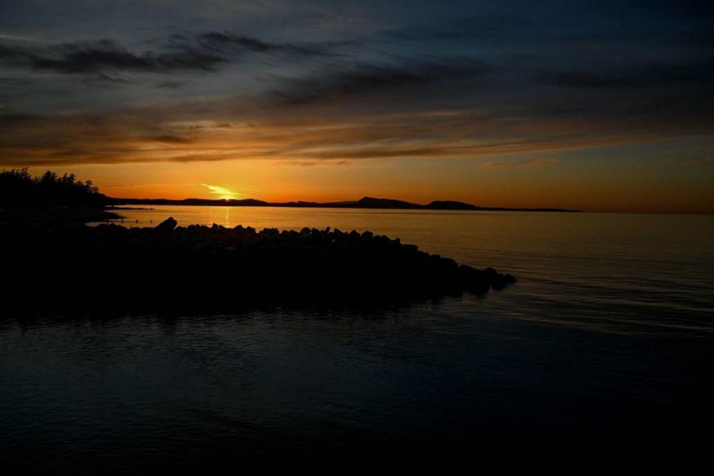 North Beach Sunset Orcas Island
