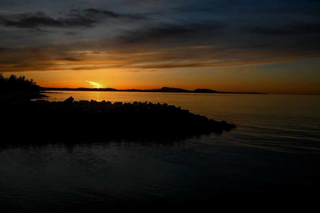 Sunset at North Beach on Orcas Island