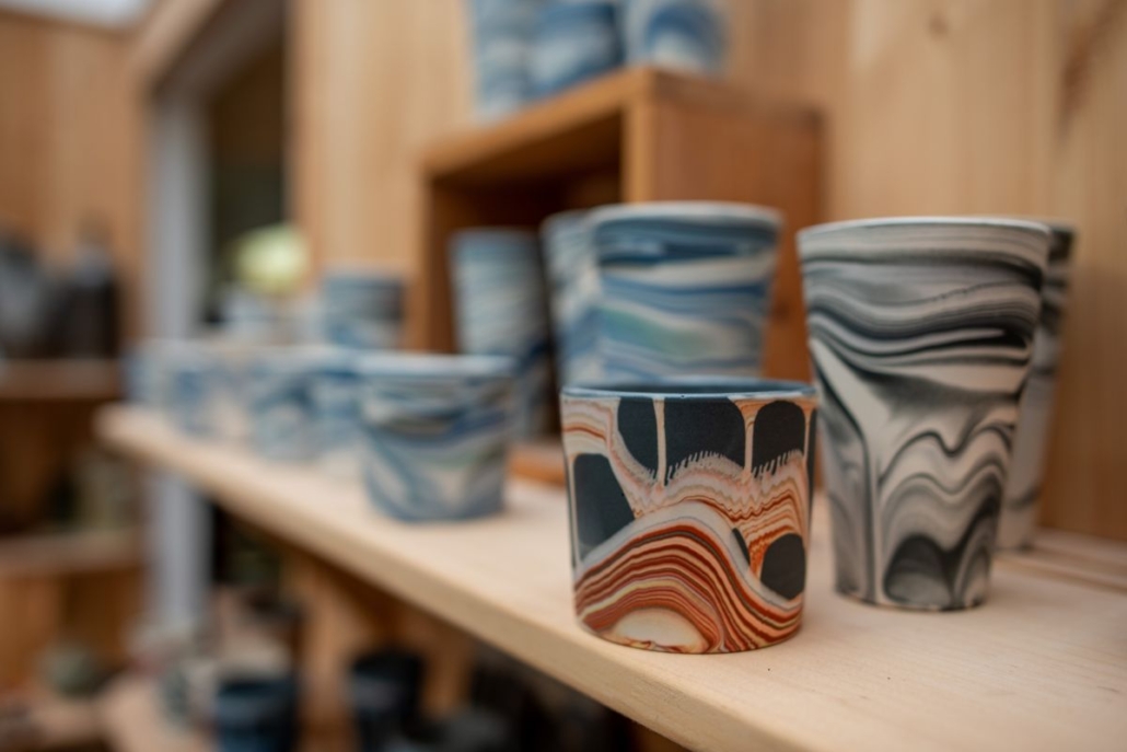 Poured Ceramic at Orcas Island Pottery by Sean Forest Roberts