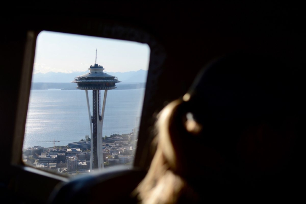 Seattle Scenic Tour Space Needle Flyby. Scott Meis