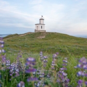 San Juan Island Cattle Pint Lighthouse by Jack Riley