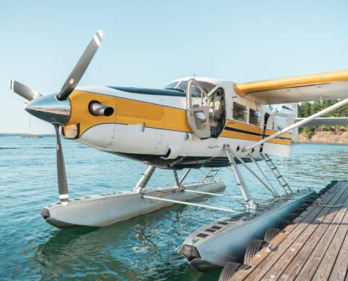 Kenmore Air Seaplane at Roche Harbor Marina.