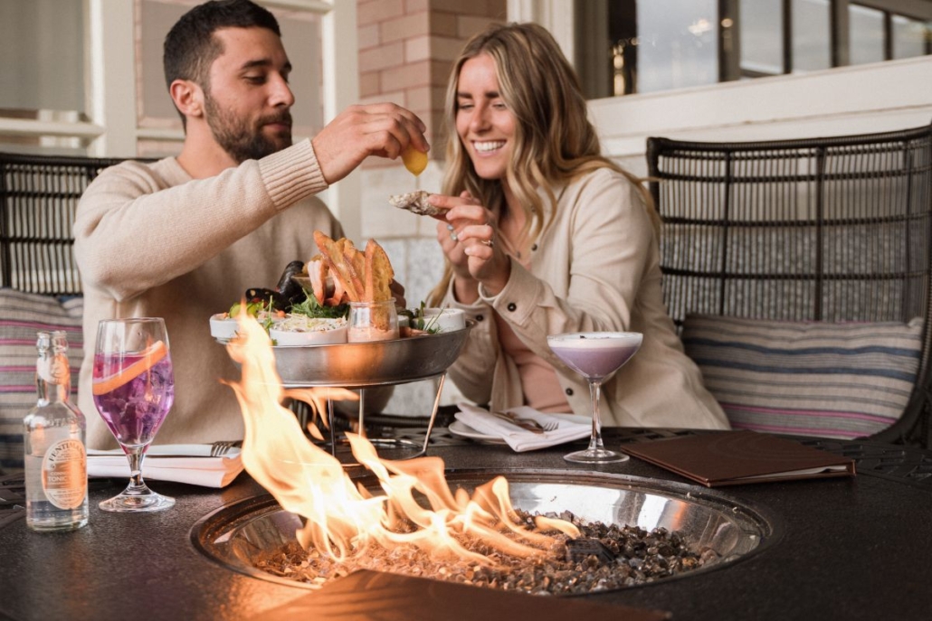 Veranda Lunch at The Fairmont Empress by the Fire Pit